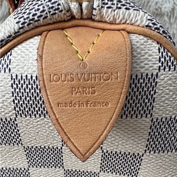 SOLD Authentic LOUIS VUITTON SPEEDY 25 Damier Azur - Picture 3 of 10